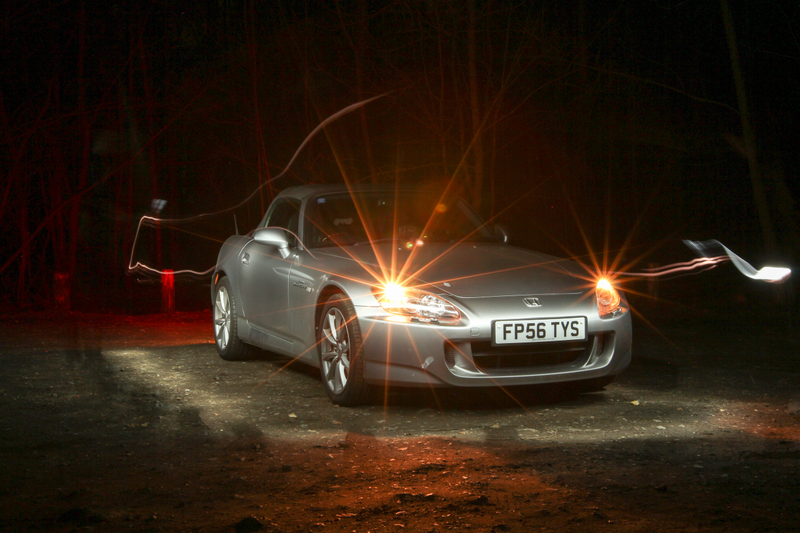 Even more lens flare, and a very mucky S2000. I’ll be giving in a quick wash to remove the bird poop before the weekend.
